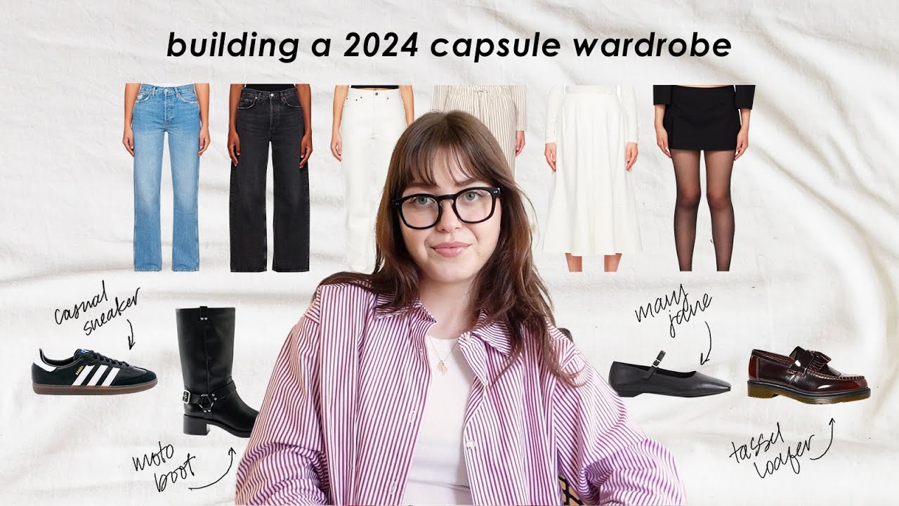 styling 24 outfits for 2024 with a capsule wardrobe