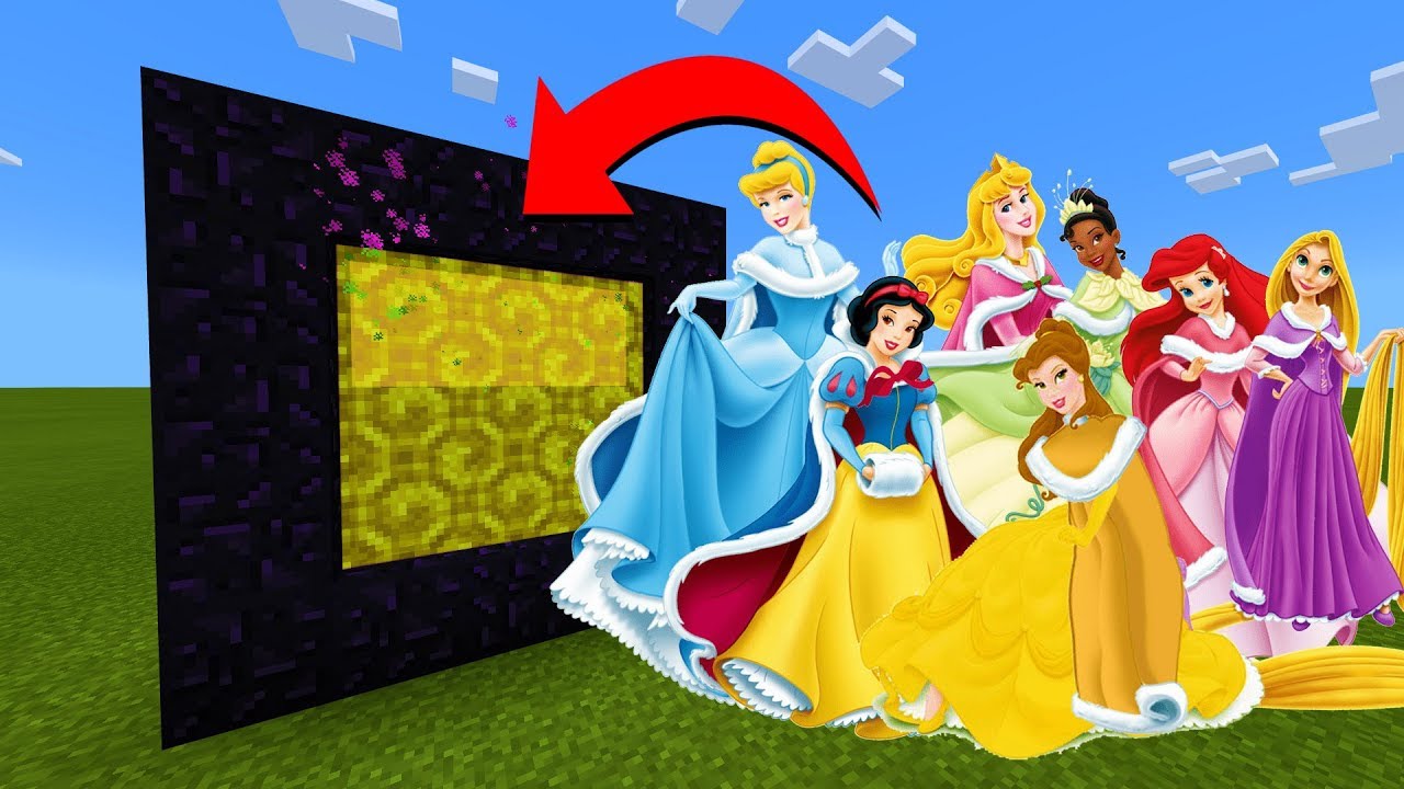 How To Make A Portal To The Disney Princess Dimension in Minecraft!