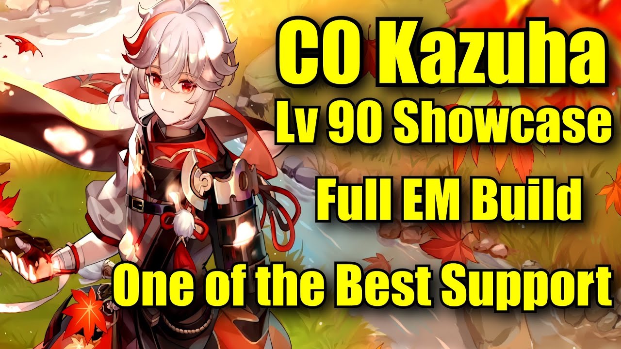 Lv 90 C0 Kazuha Showcase Day 1 Release Full EM Build - One of the Best Support ingame