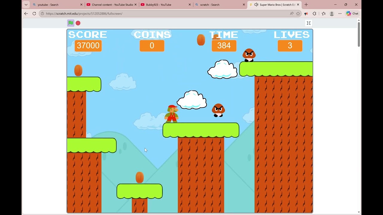 Super Mario Bros But Is if Touch a Coin The Video Ends