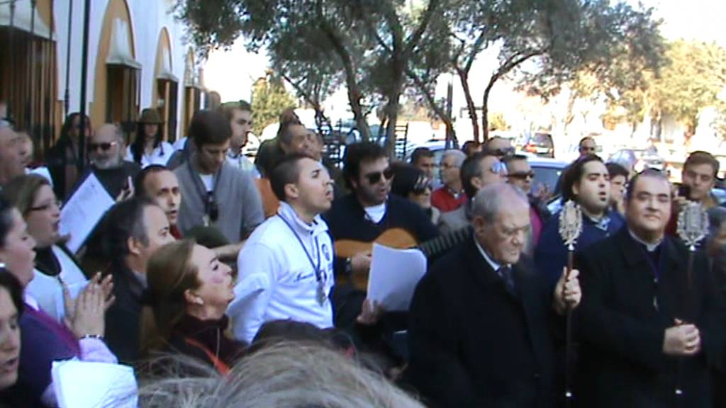 Coro Rociero de la Hermandad de Jaén cantando la Misa de Enero 2012