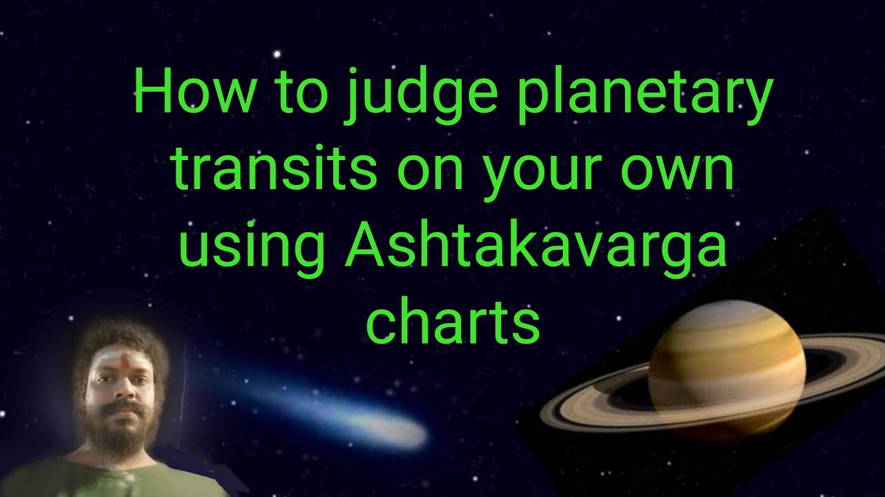 How to judge planetary transits on your own using ashtakavarga charts| astrology prediction method