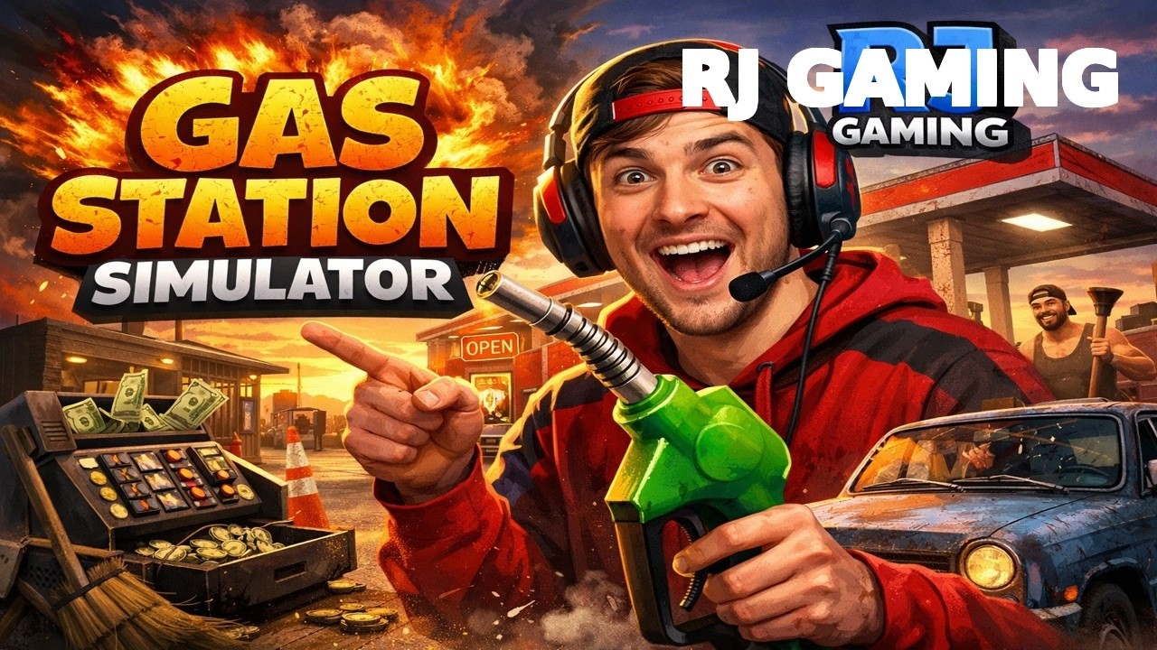 GAS STATION SIM  || NEW GAME|| RJ GAMING