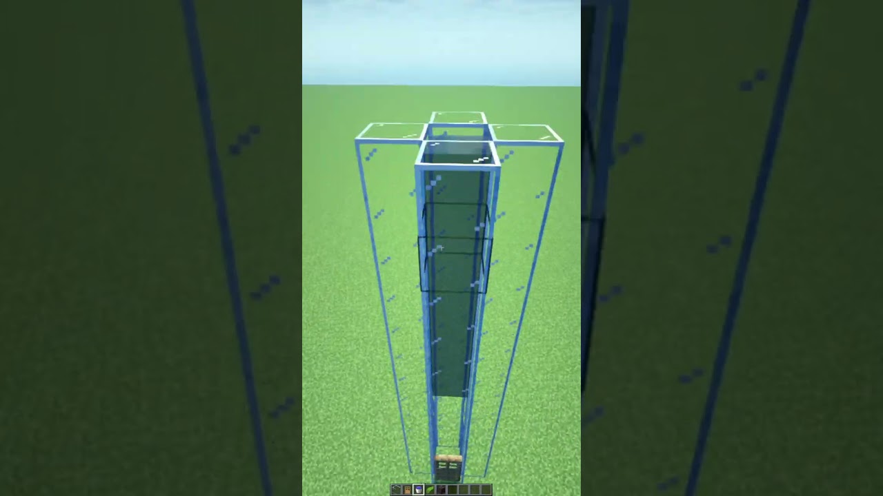 Minecraft: Simple Water Elevator #shorts