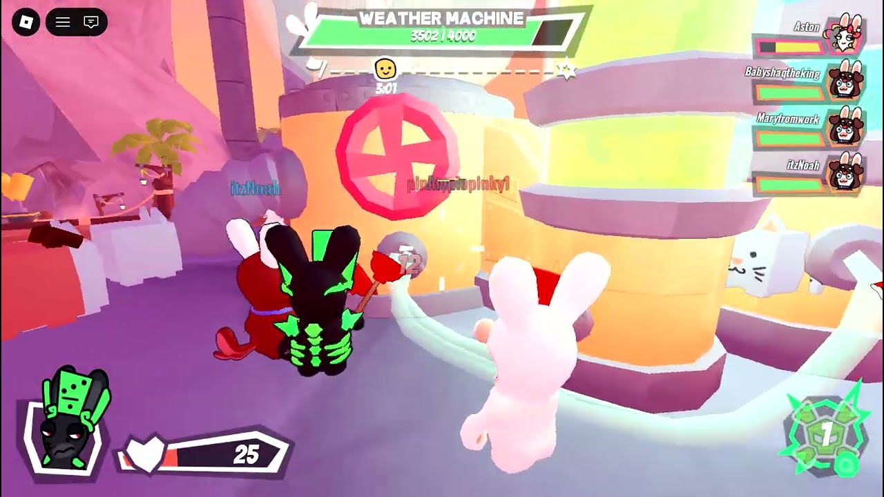 Roblox Rabbids takeover Winning as Exploiter Rabbid
