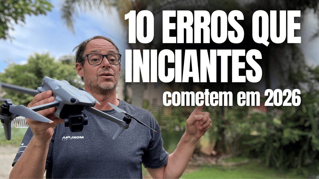 DRONES e os 10 ERROS que iniciantes cometem, Tutorial para iniciantes | DJI Air 3 2026