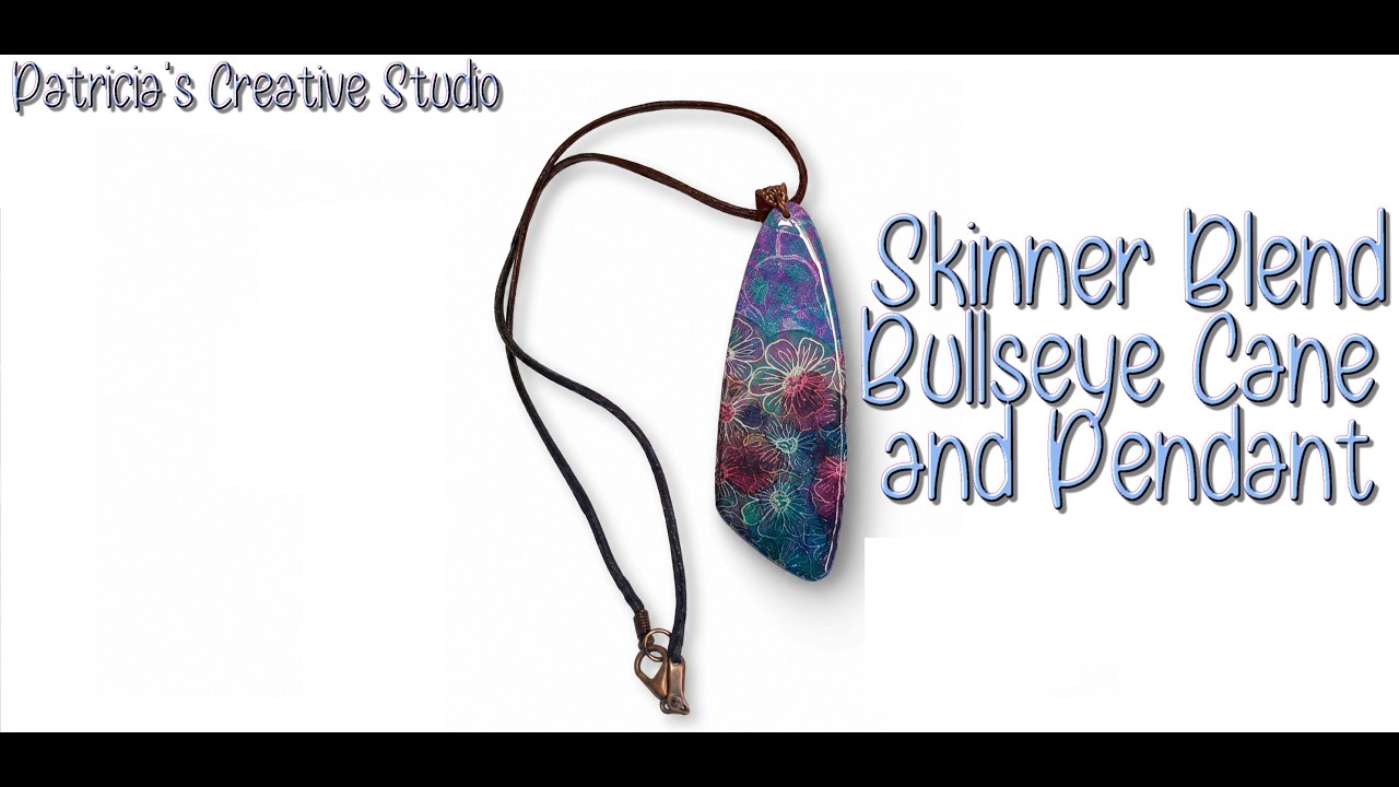 Skinner Blend Bullseye Cane and Pendant
