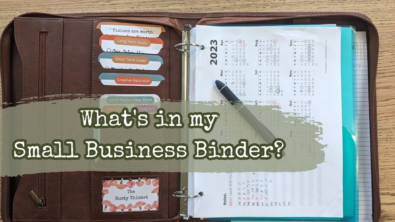 My Artist's Padfolio: What I Put In My Small Business Binder And How I Use It!