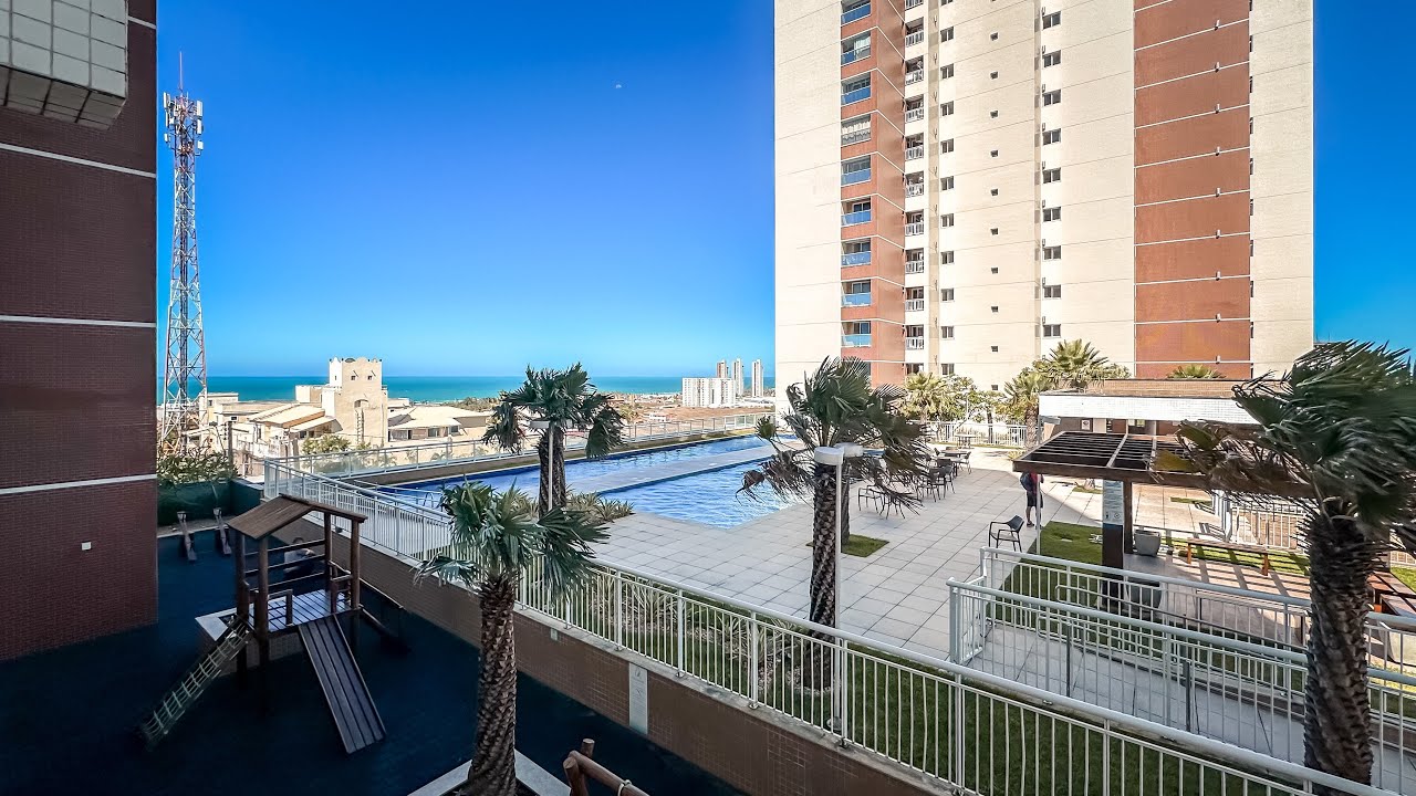APARTAMENTO COM VISTA MAR EM FORTALEZA - 88m2 TOTALMENTE MOBILIADO 🤩
