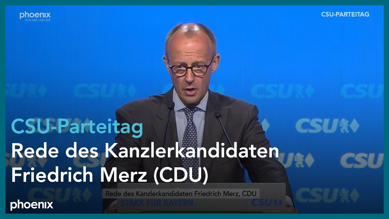 CSU-Parteitag: Rede des Kanzlerkandidaten Friedrich Merz (CDU) qm 08.10.24
