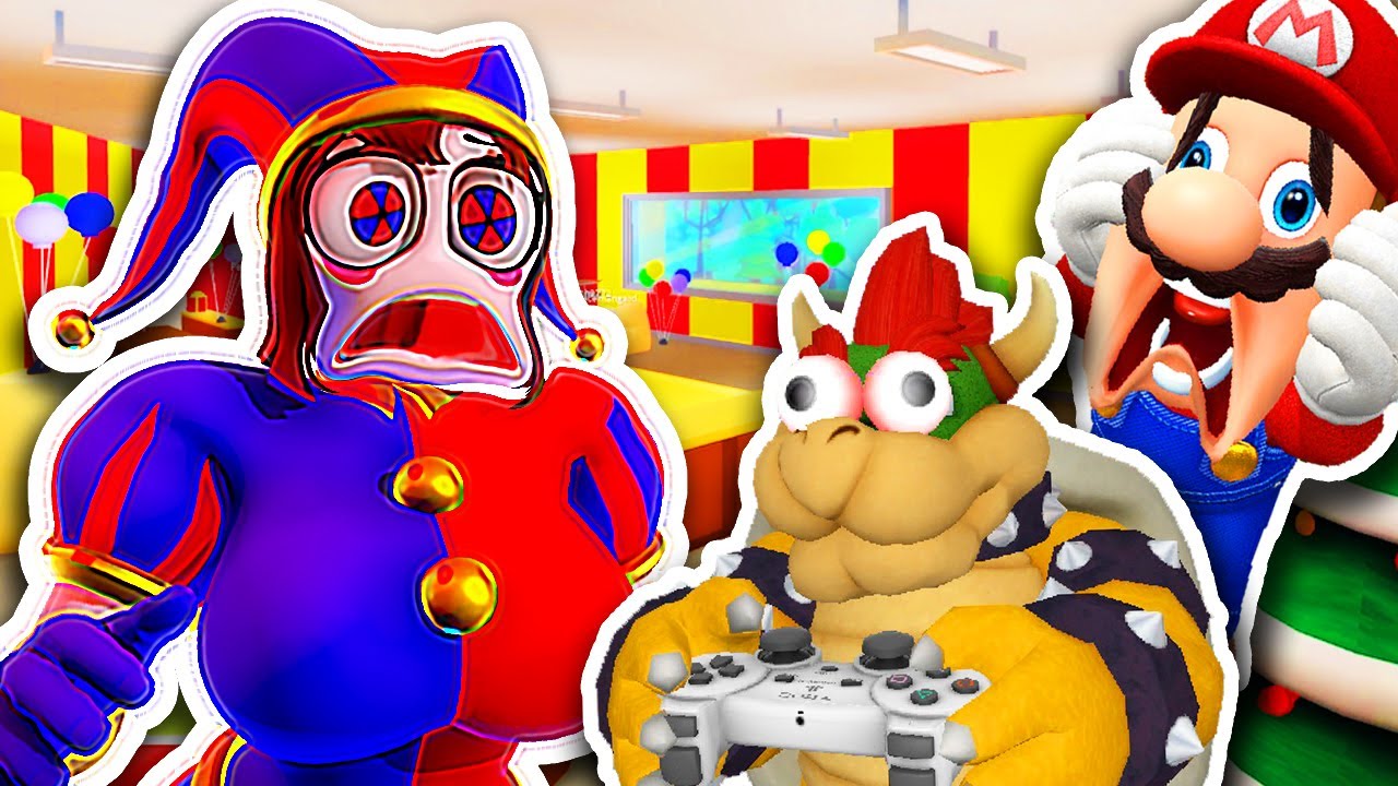 🎪🌈 SECRET STORY of AMAZING DIGITAL CIRCUS Bowser Plays Roblox DIGITAL CIRCUS obby Like PRO Ft. MARIO