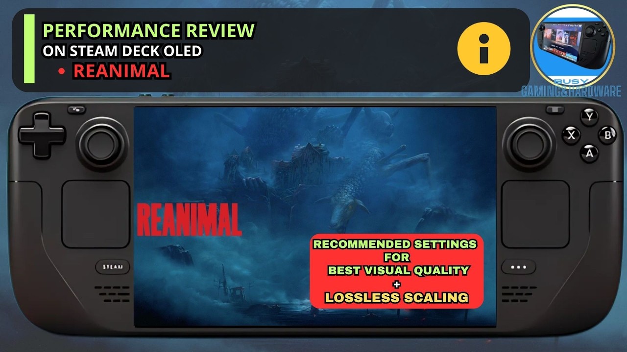 Reanimal Steam Deck OLED Recommended Settings | Best Visuals | Performance Review + Lossless Scaling