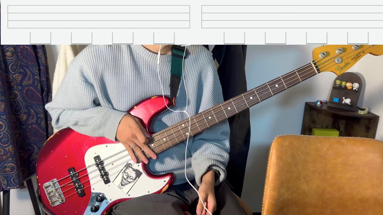 Sofia...Clairo(Bass Cover)-Play Along with Bass tabs.
