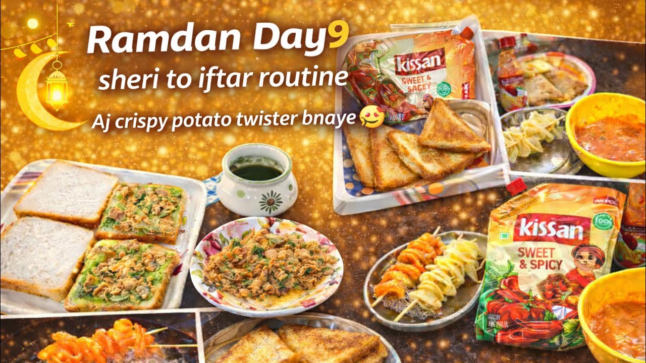 Ramadan Day9🥰🌸mazedar sandwich bnaye ♥️aur ek zabardast iftar Recipe😍🤤
