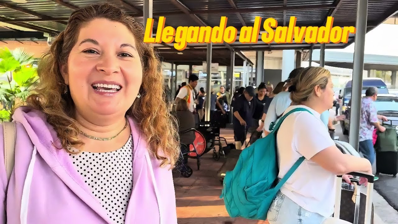Llegada al aeropuerto internacional de El Salvador