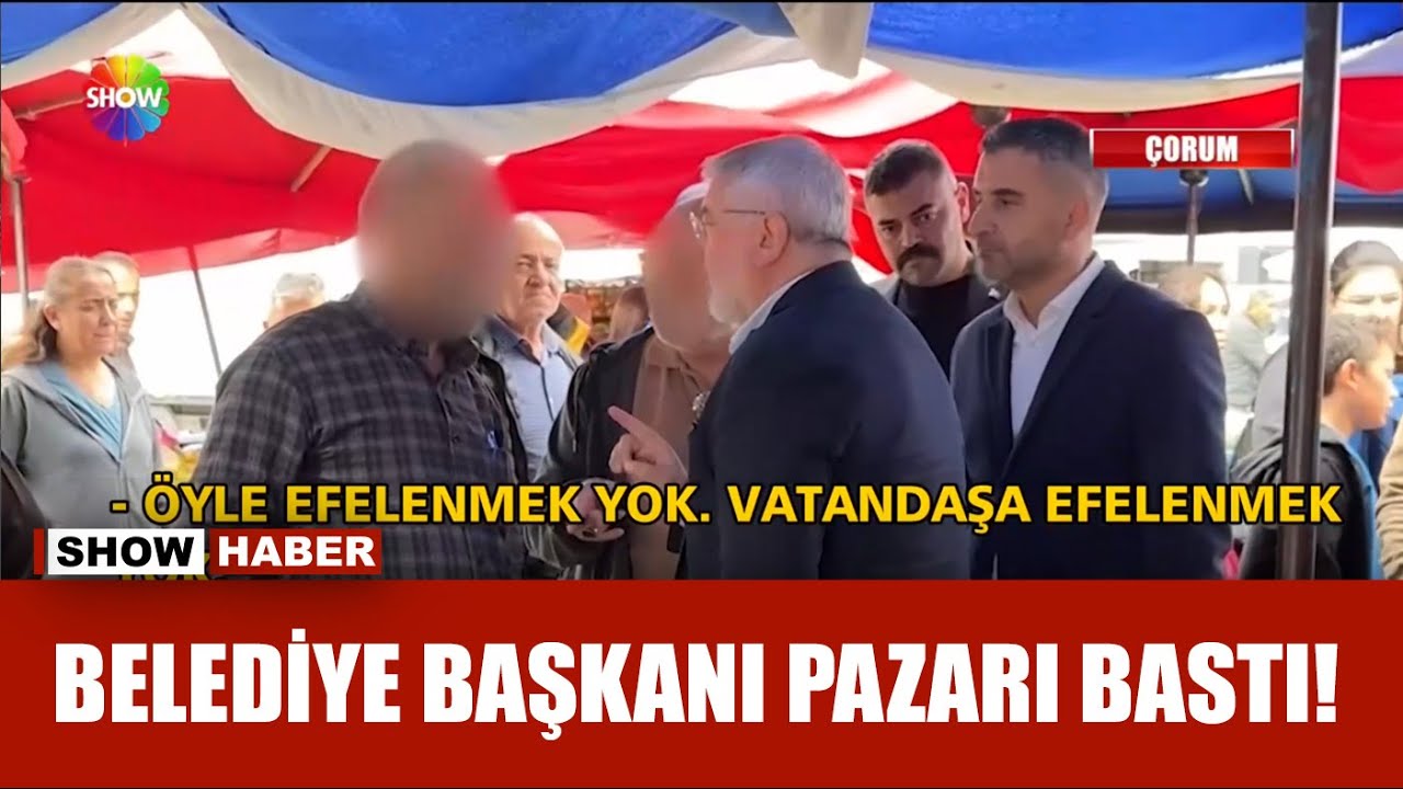 Vatandaş şikayet etti, başkan pazarı bastı