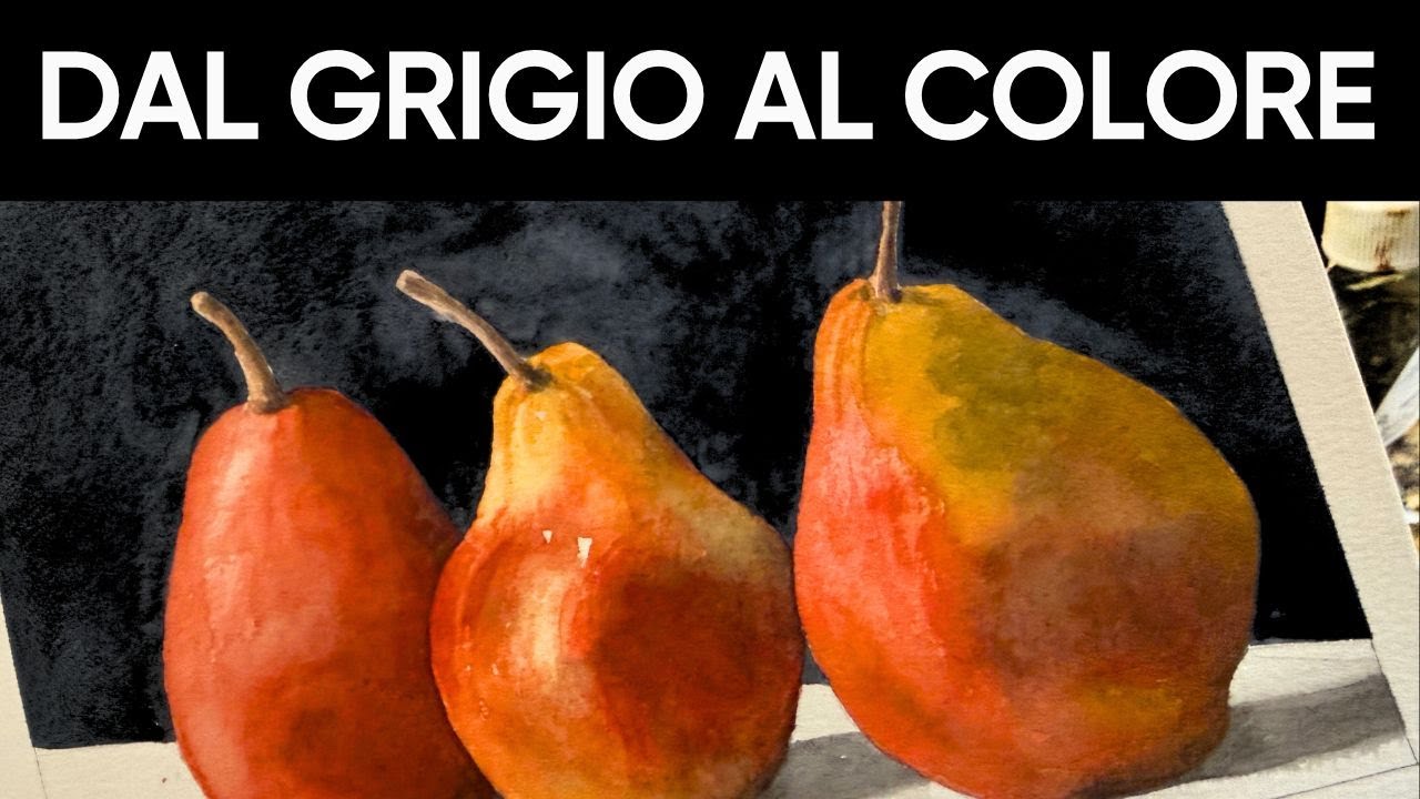Dal grigio al colore con l'acquerello - tutorial per tutti i livelli