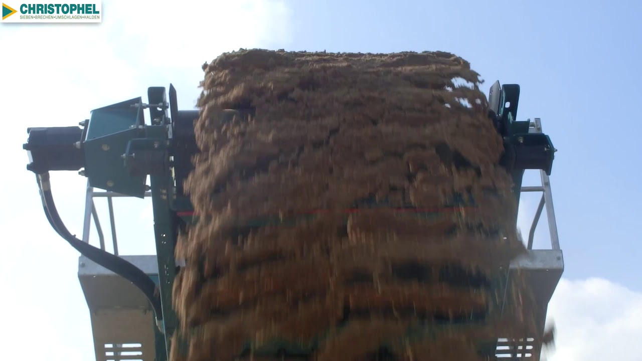 Powerscreen Chieftain 2100X in der Sandabsiebung