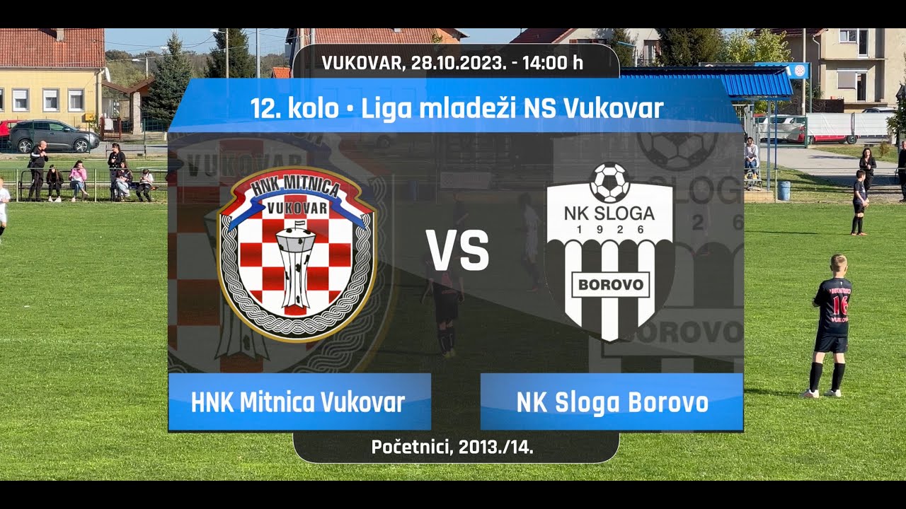 HNK Mitnica Vukovar - NK Sloga Borovo, 4-1, 12. kolo, Liga mladeži NS Vukovar, Početnici, 13/14.
