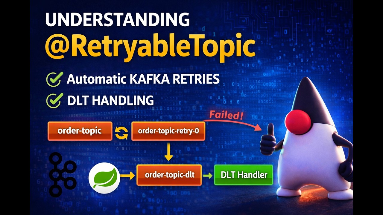 Spring Kafka @RetryableTopic Explained | Retry & DLT Handling Made Simple