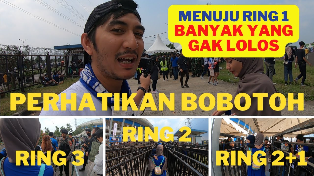 CARA LOLOS PEMERIKSAAN KETAT POLISI DAN TNI SAAT MASUK STADION GBLA HARI INI SAAT PERSIB VS MADURA