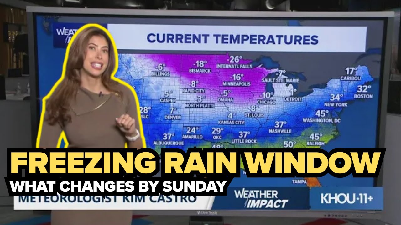 Houston ice threat: The overnight hours that could glaze roads Saturday night