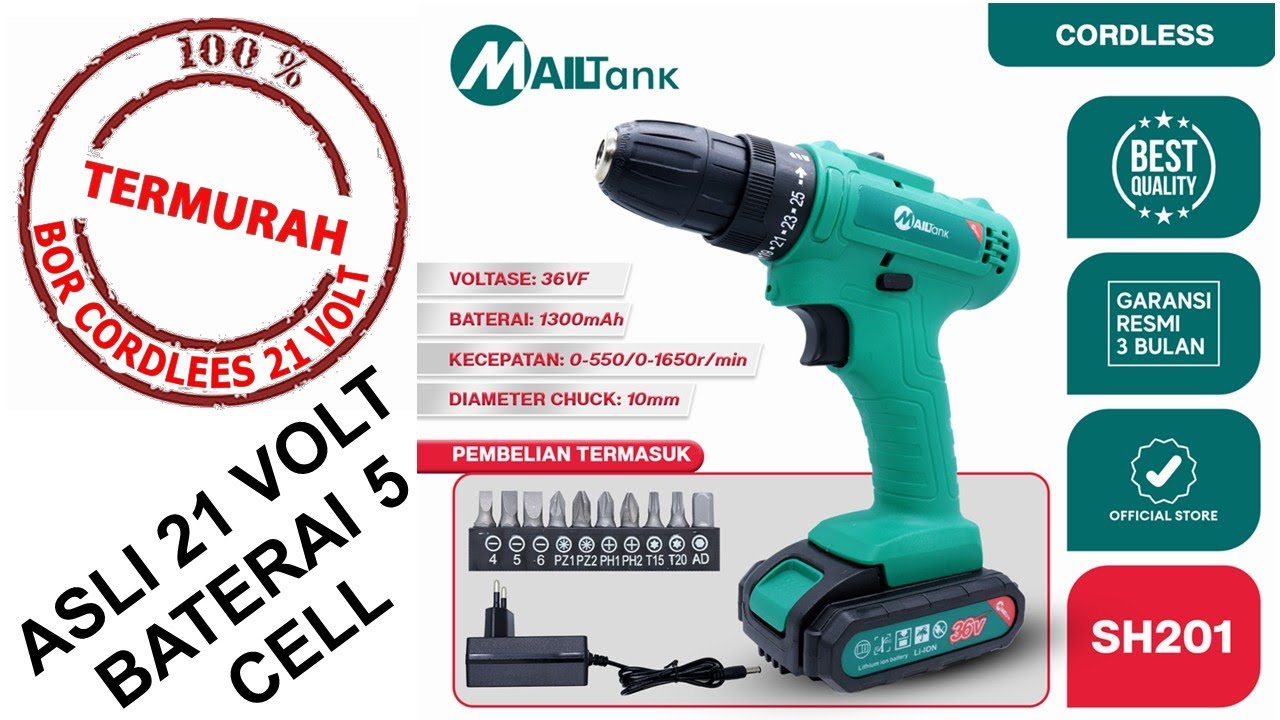 Mailtank SH201 SH207 Cheapest 21 Volt Battery Drill