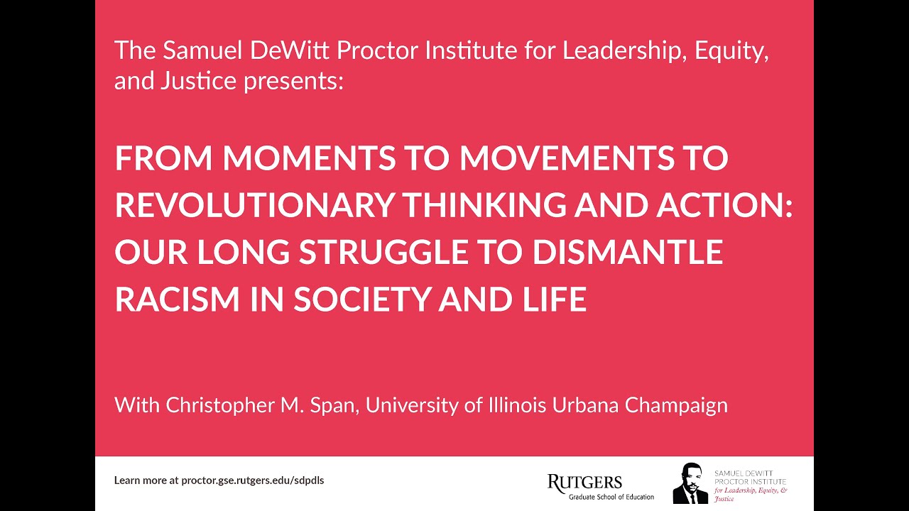 From Moments to Movements to Revolutionary Thinking and Action
