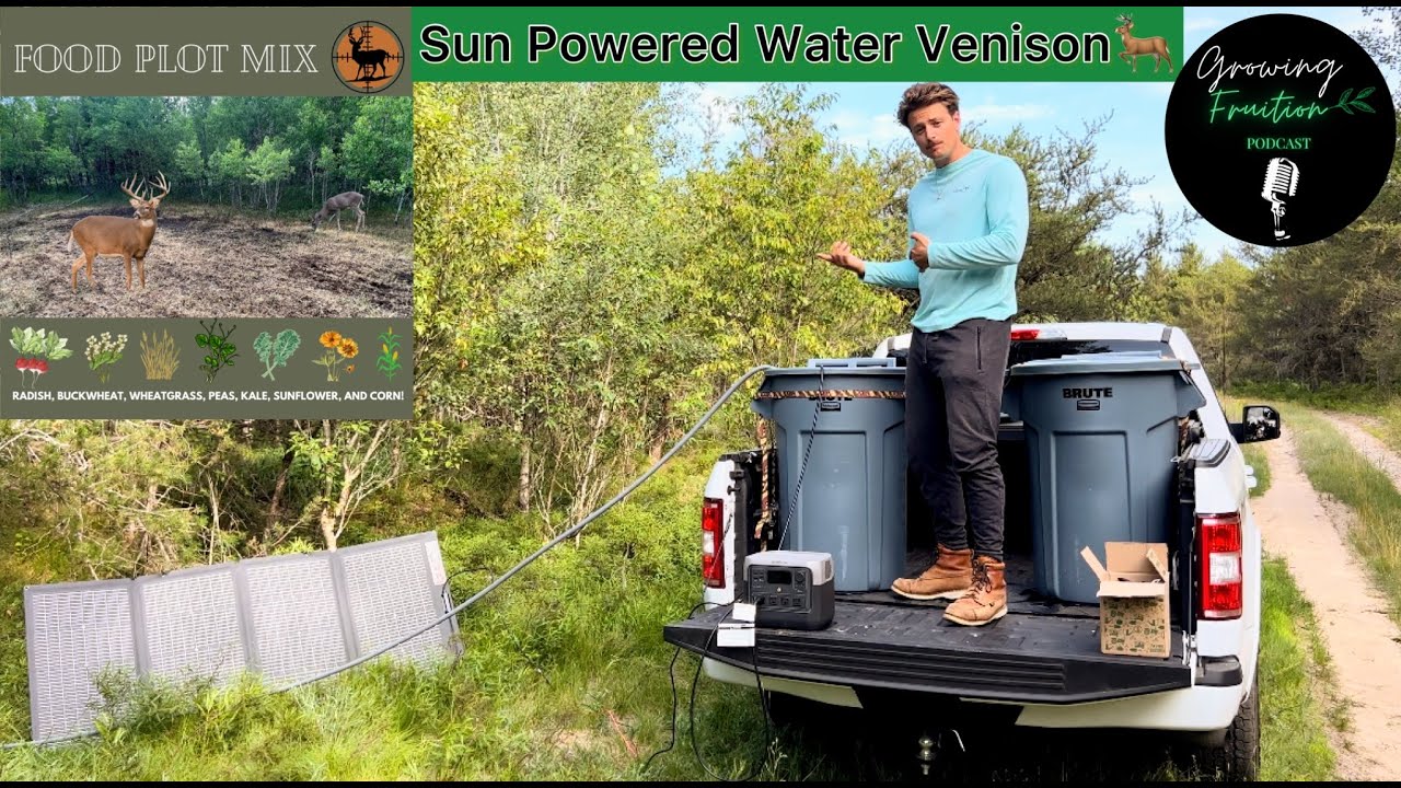 OFF GRID Rain Barrell Collection FOOD PLOT Solar Irrigation System
