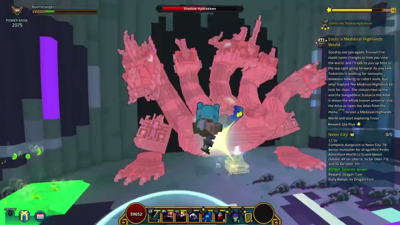 Trove - Shadow Hydrakken Solo Bossfight (Normal Difficulty)