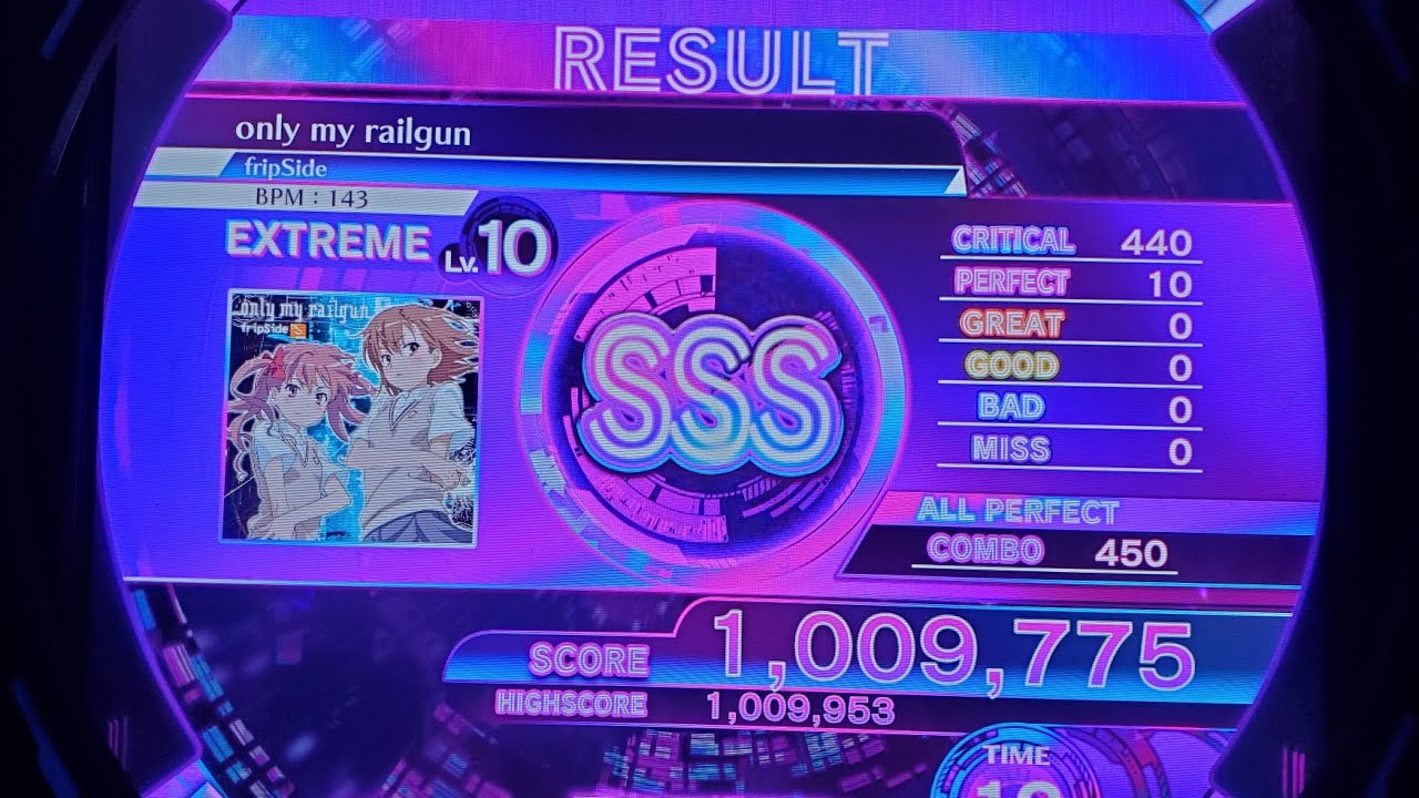 【MUSIC DIVER】only my railgun(EXTREME) ALL PERFECT