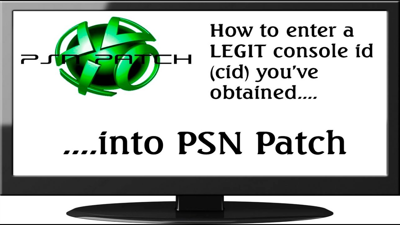 PS3 Tutorial - How to enter and spoof console id (cid) using PSN Patch