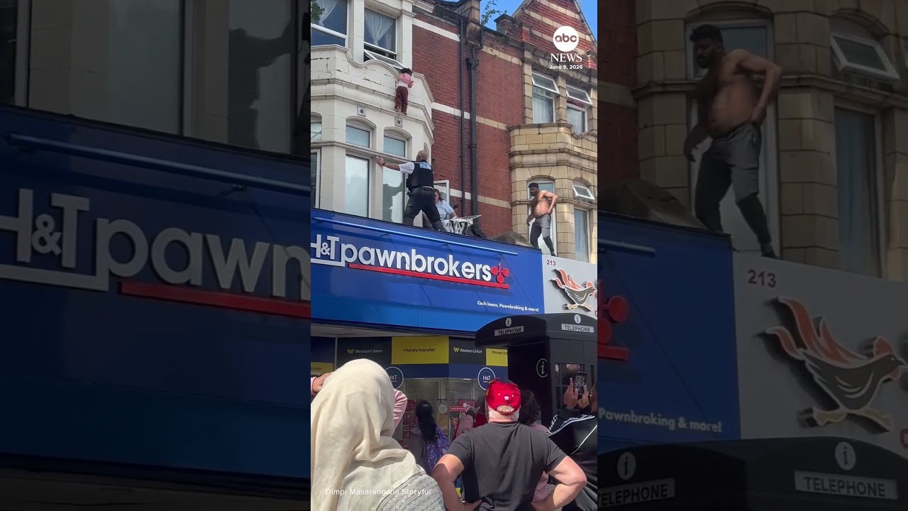 Child falls from window ledge and 'hero' cricketer makes catch of a lifetime #news #rescue #london