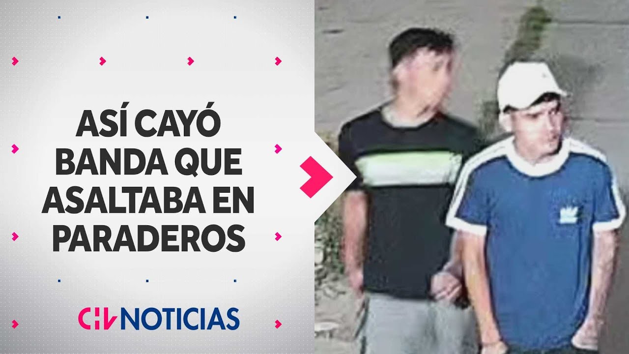Atacaban en paraderos: Así cayó banda delictual que asaltaba a transeúntes en Santiago