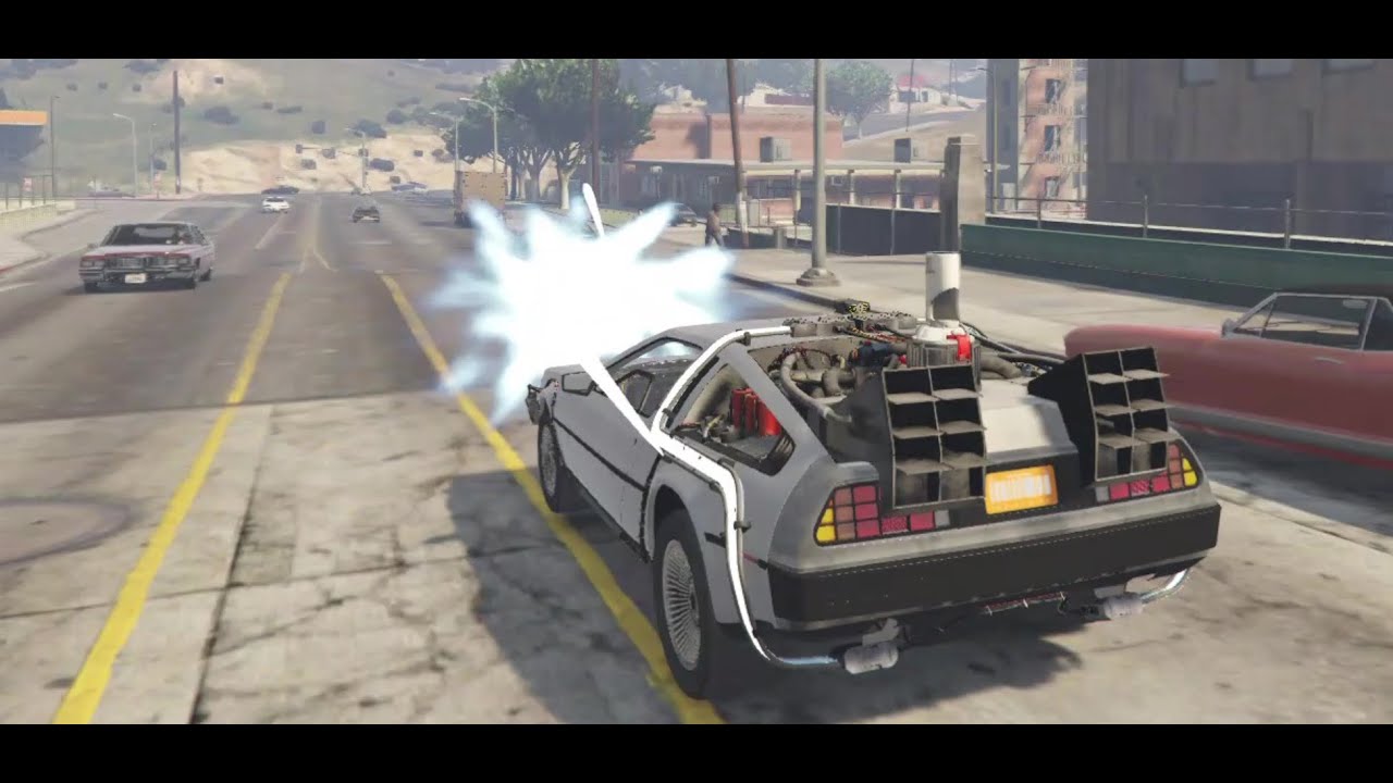 Grand Theft Auto V- BACK TO THE FUTURE MOD! Part One