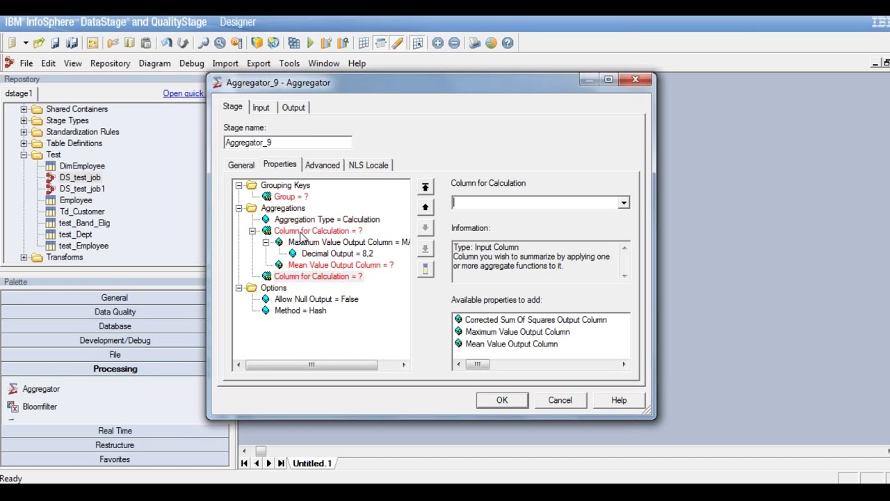 10 - Datastage tutorial - Aggregator stage - Learn at KnowStar