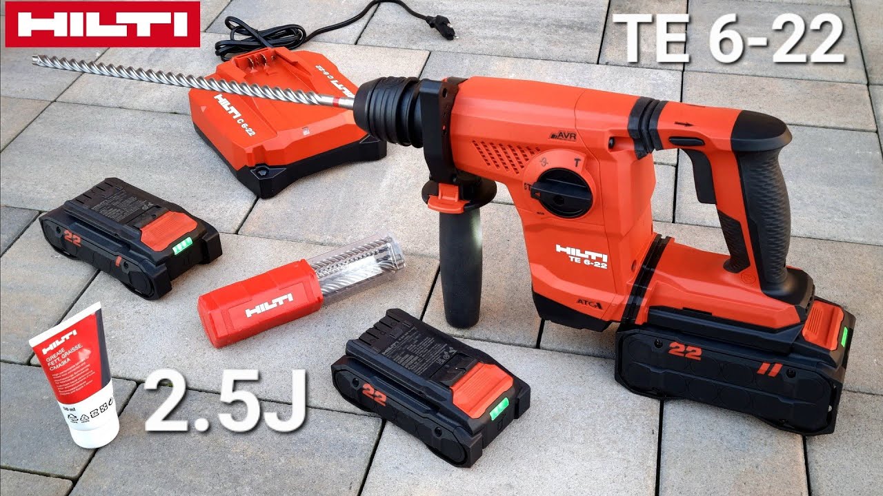Hilti ТЕ 6-22 Brutal Бушилица съемная СДС плюс и ударная энергия 2.5Ј