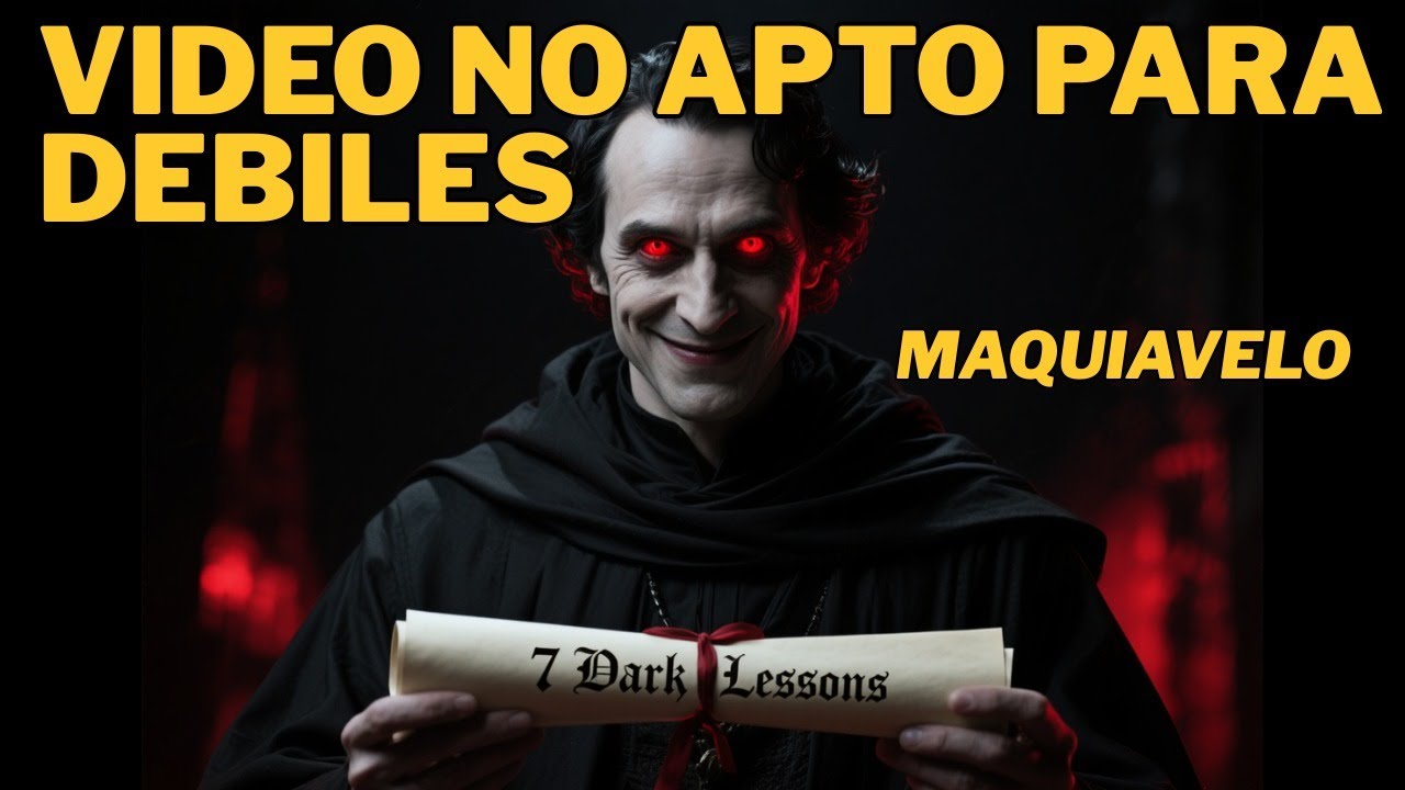 7 Lecciones Oscuras que Te Harán Peligrosamente Astuto  - Maquiavelo