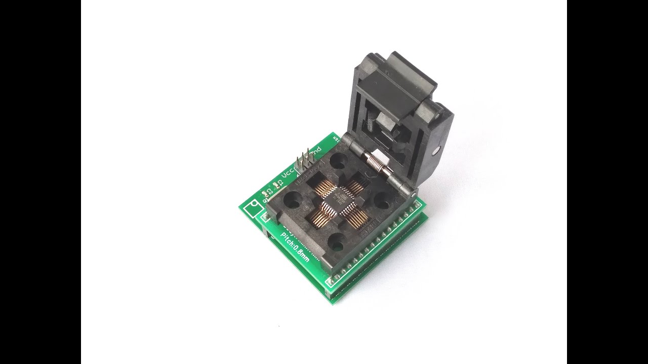 Burn Bootloader with USBasp and TQFP Socket Programmer