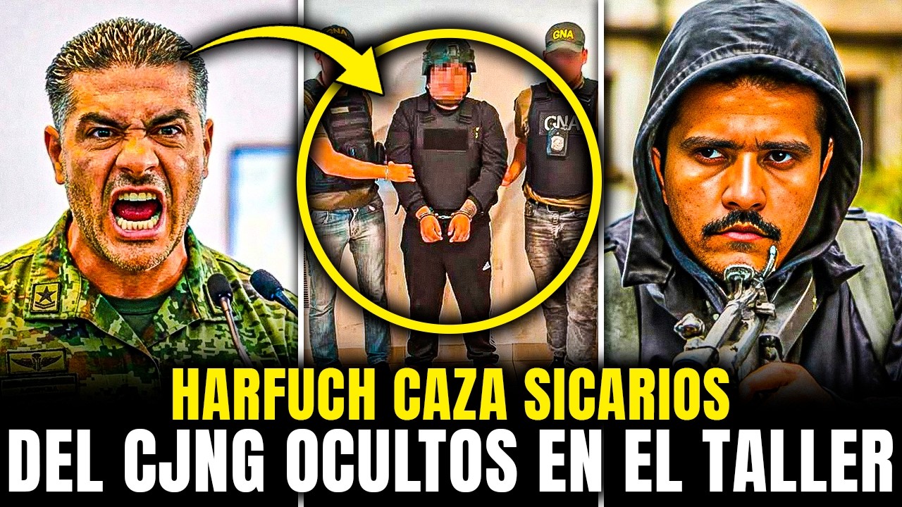 HARFUCH CAZA a 14 SICARIOS del CJNG OCULTOS en TRÁILER de POLLOS: HUÍAN entre 5000 AVES