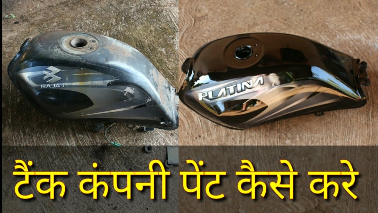 How to paint motorcycle tank