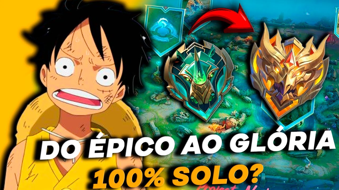 DO ÉPICO AO GLÓRIA 100% SOLO - MOBILE LEGENDS: BANG BANG