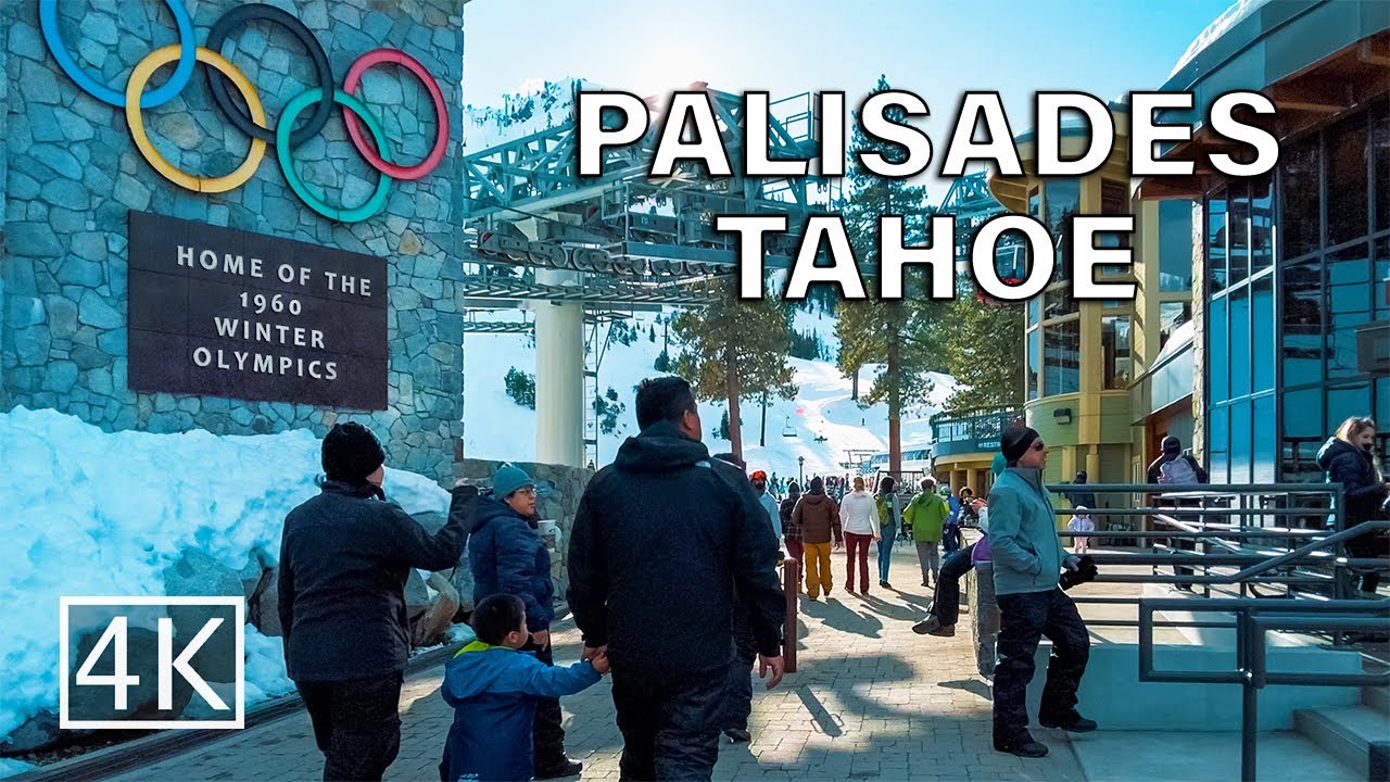 [4K] 🎄Palisades Tahoe (Squaw Valley) California - Walking Tour