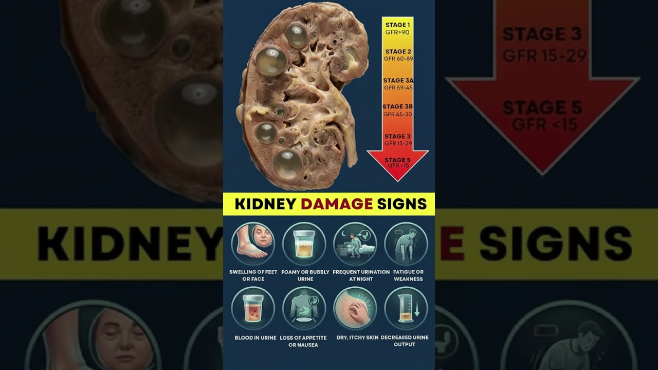 ⚠️ Warning Signs of Kidney Damage You Should Never Ignore