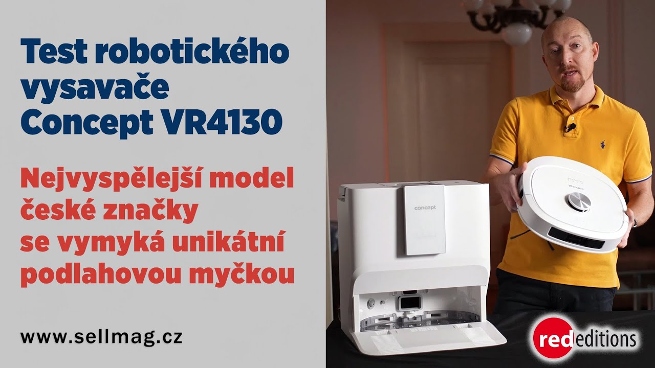 Test - Concept VR4130 - nejvyspělejší robotický vysavač s unikátně řešenou podlahovou myčkou