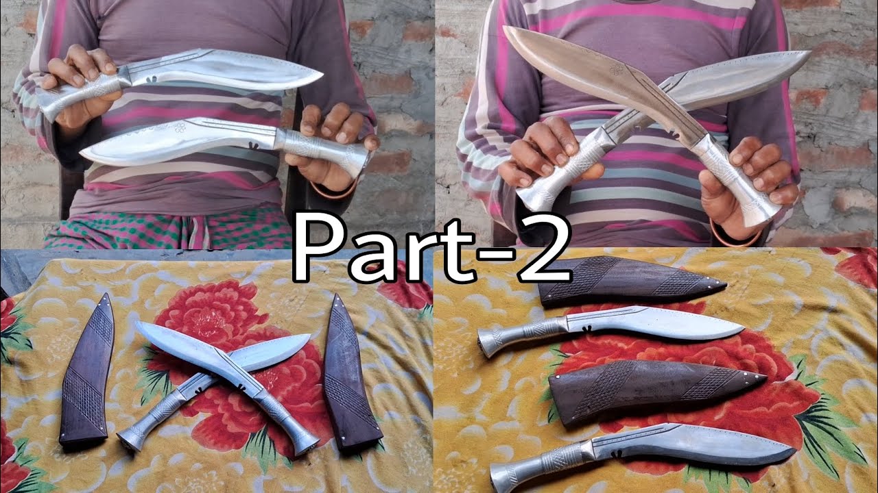 How To Make Khukuri and Handle part - 2 (खुखुरी केसे वनाय आओ देख ते.है पाठ-2 ) #blacksmith#Khurkuri