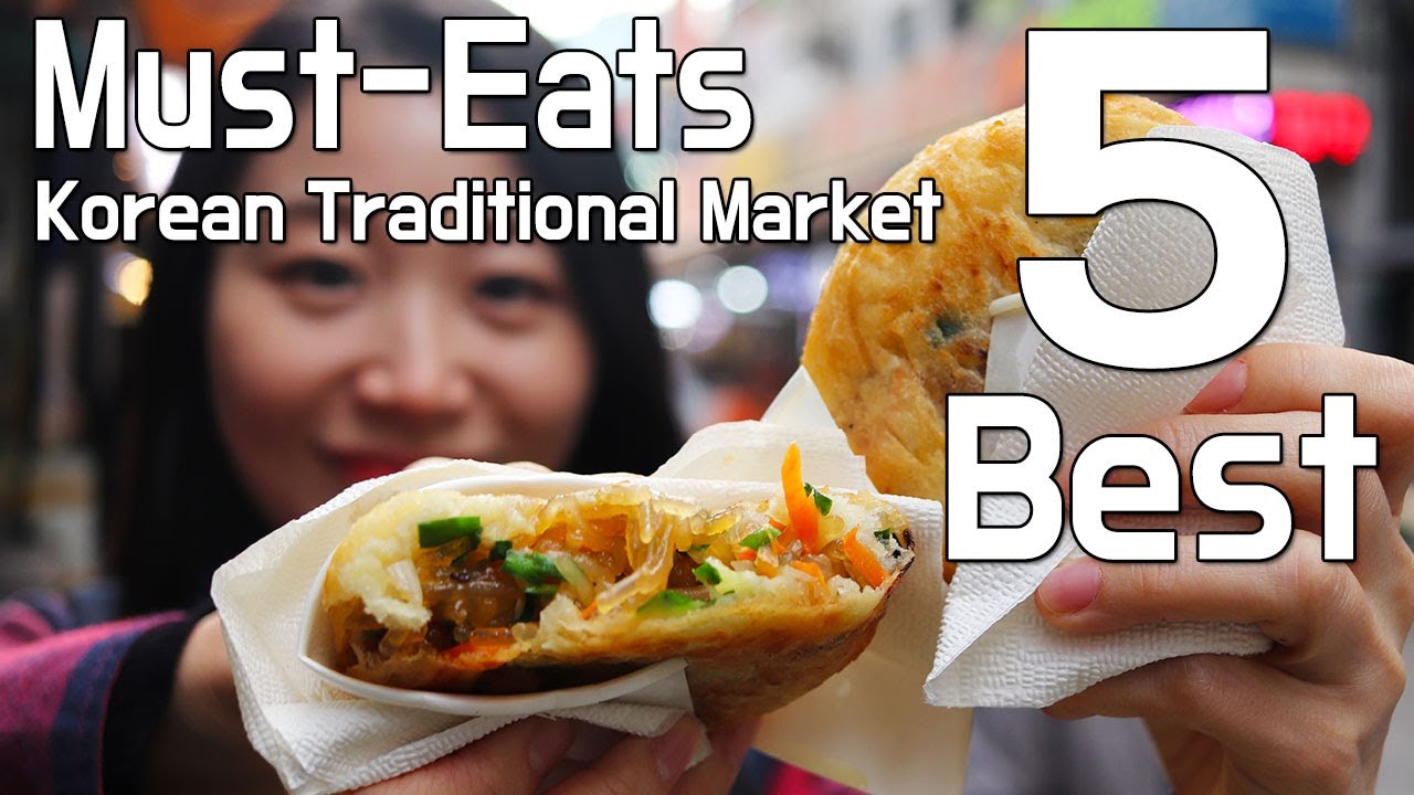Street Food Tour of LARGEST Korean Traditional Market in Seoul South Korea Namdaemun Market