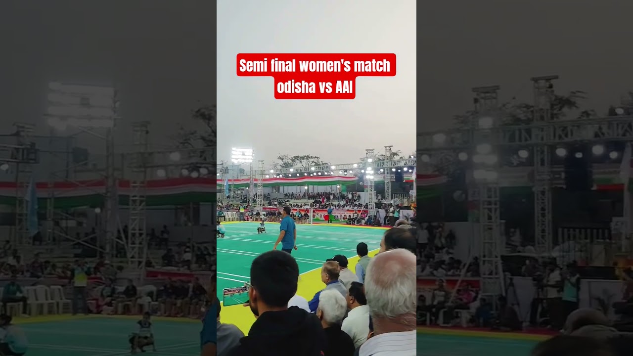 Semi final women's match odisha vs AAI58th Senior National Kho Kho Championships