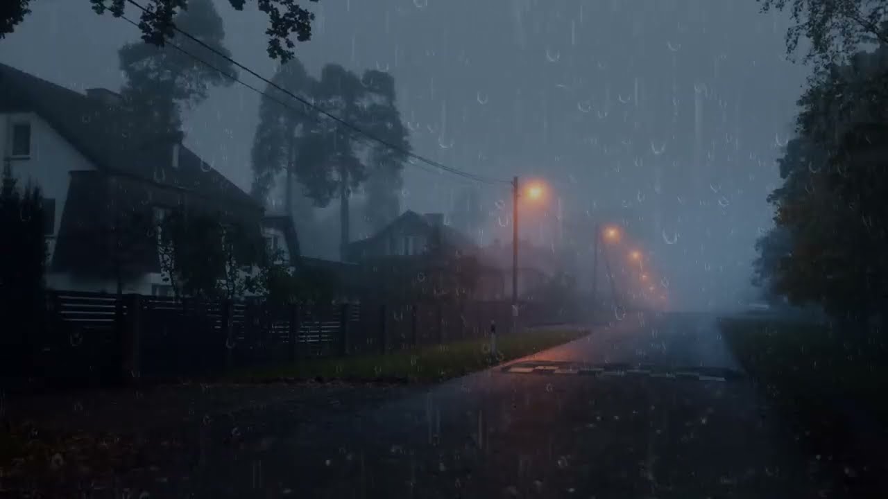 Duérmete Rápido en 5 Minutos con Fuertes Lluvias #sonidodelluvia #tormenta #relajante 