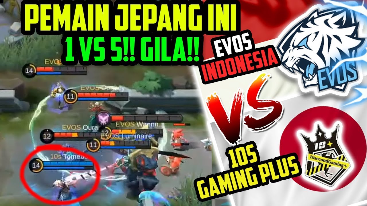 PEMAIN JEPANG 1 VS 5 LAWAN EVOS 🇮🇩!! GILA!! EVOS VS 10S - M1 WORLD CHAMPIONSHIP